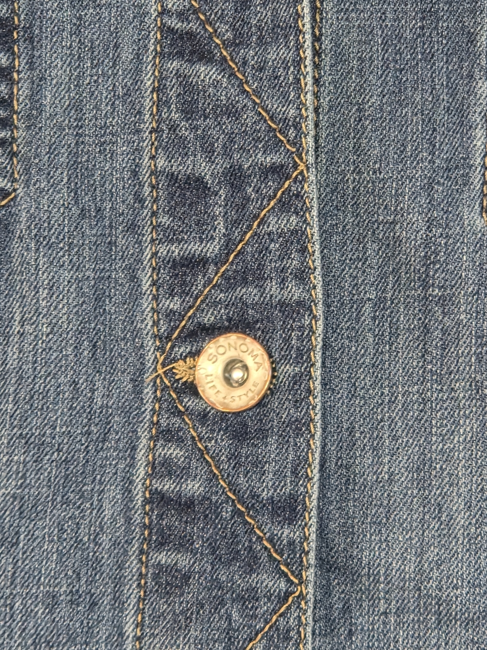 Sonoma Light Blue Denim Jean Jacket with Button Front - Picture 5 of 6